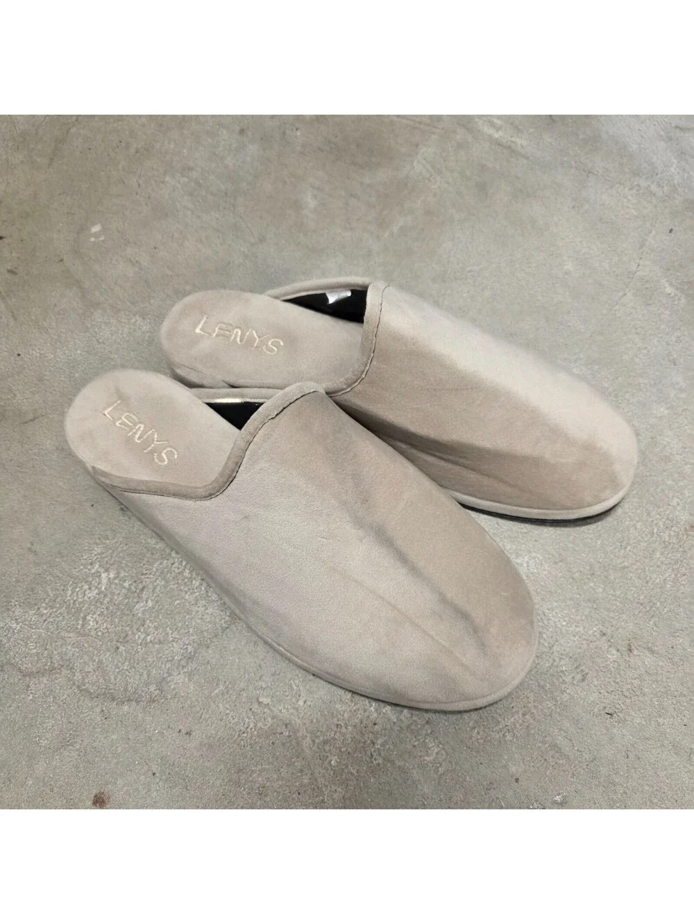 Lenys World Slippers Mules Candy Ivory Velvet Marche Hand Made In Italy Size L